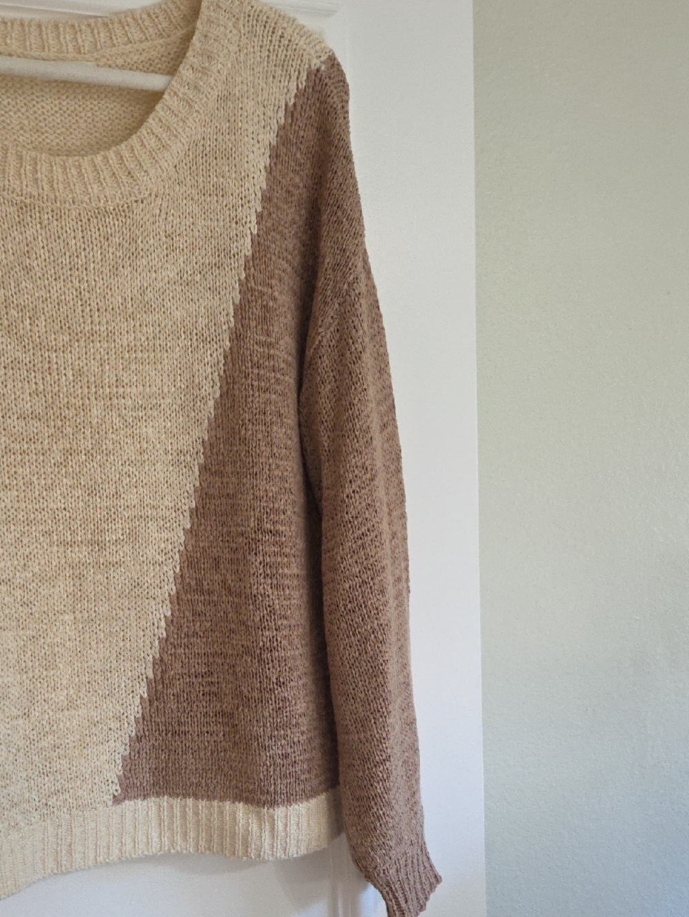 blu pepper Oversized Loose Knit Sweater Women's L - Picture 3 of 4